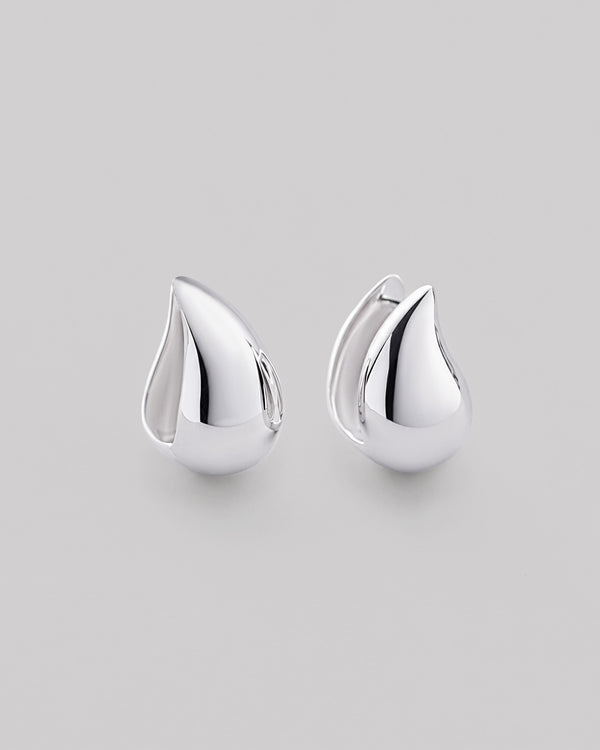 Silver earrings GOUTTE