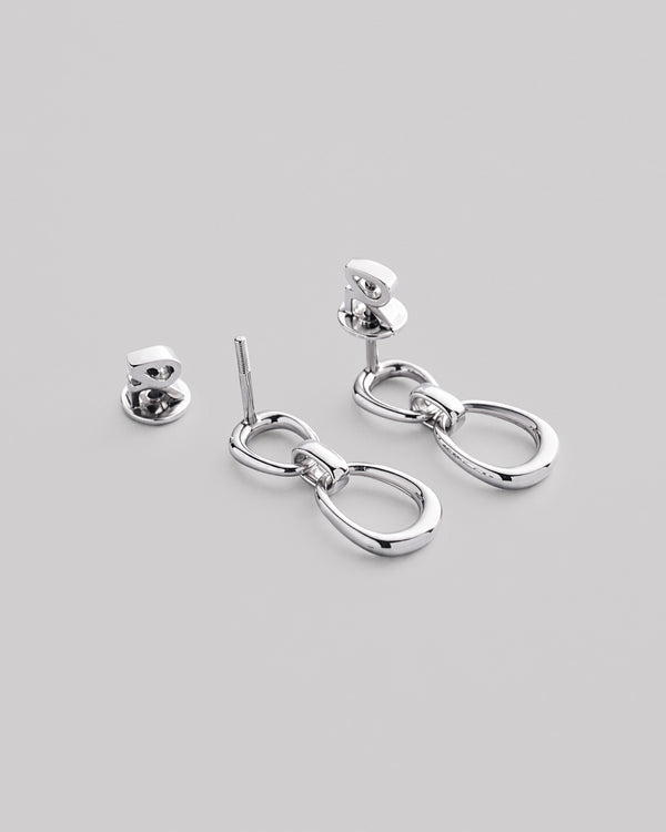 Silver stud earrings FORTEZZA