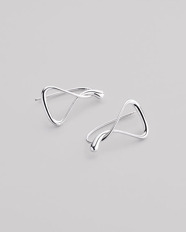 Silver earrings MUGEN