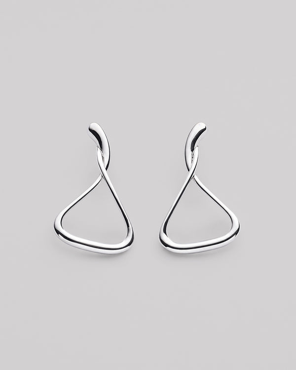 Silver earrings MUGEN