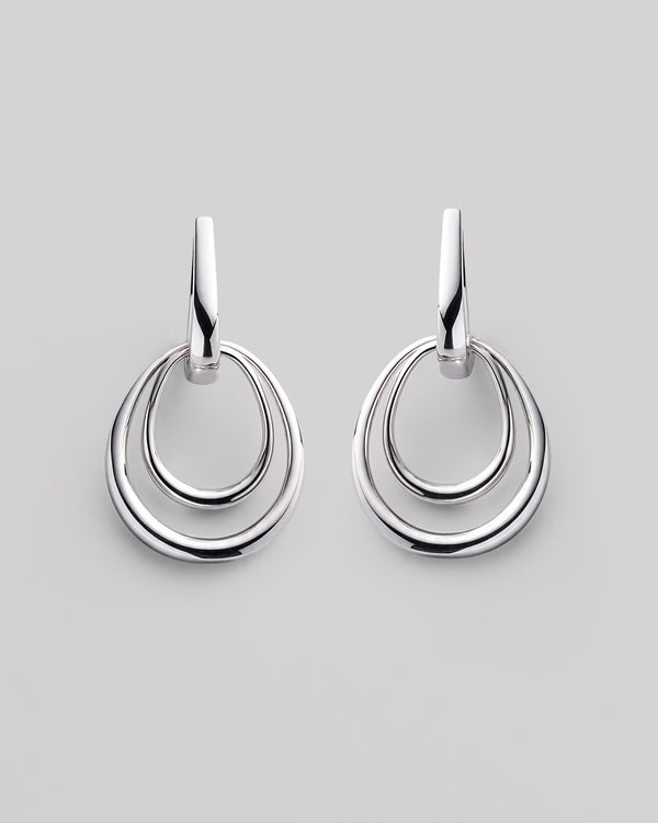 Silver earrings AÉRIEN