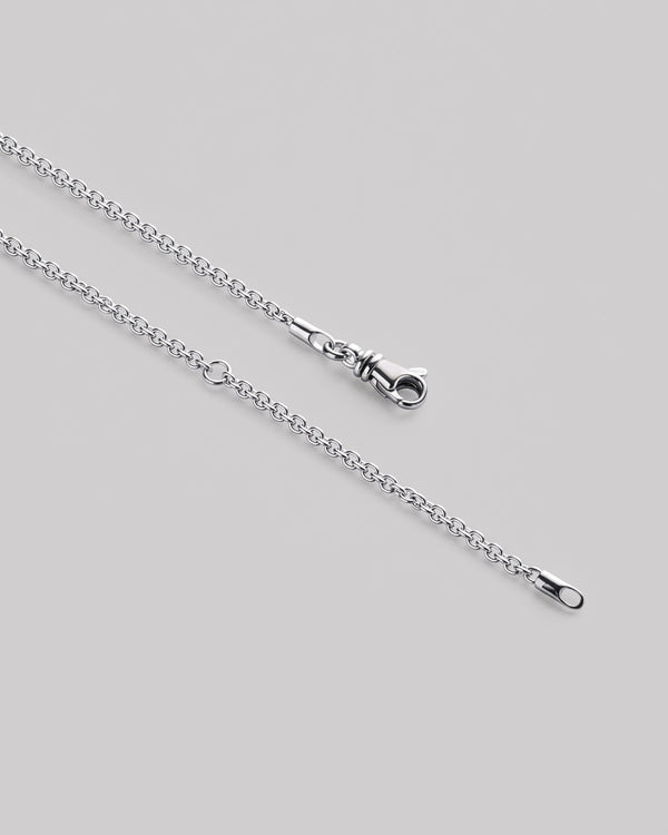 Silver Y-necklace BUBBLE