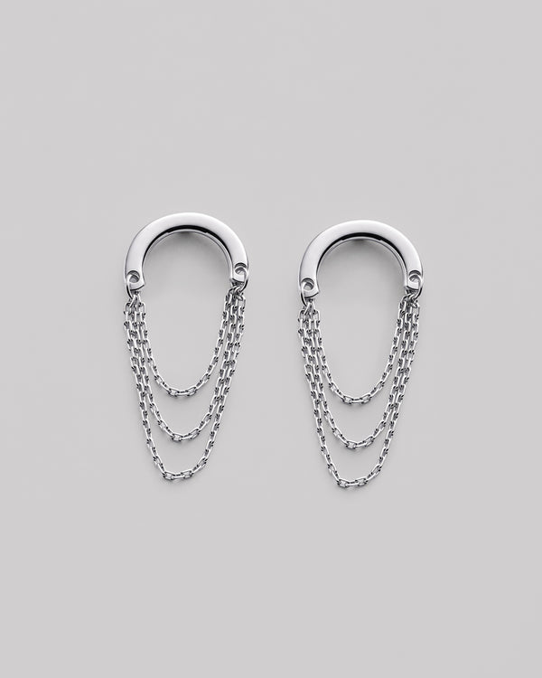 Silver stud earrings LEGAME