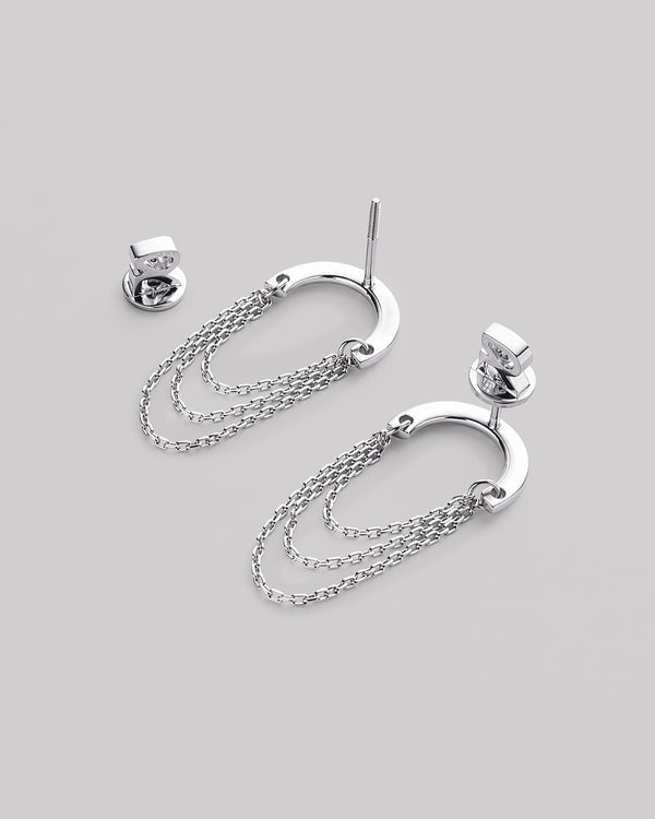 Silver stud earrings LEGAME