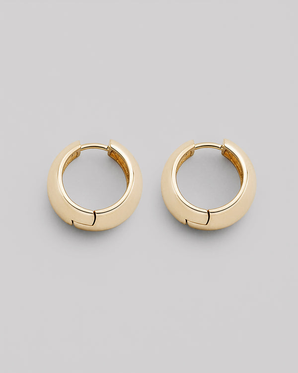 Hoop earrings VITA (14k yellow gold)