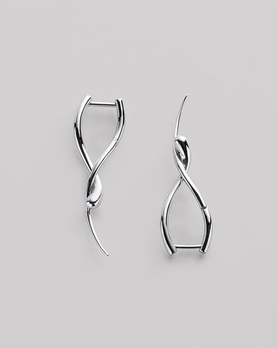 Silver earrings LIEN