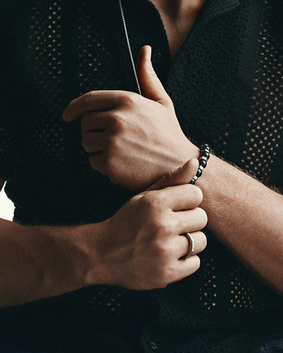Silver ring BAMBOO