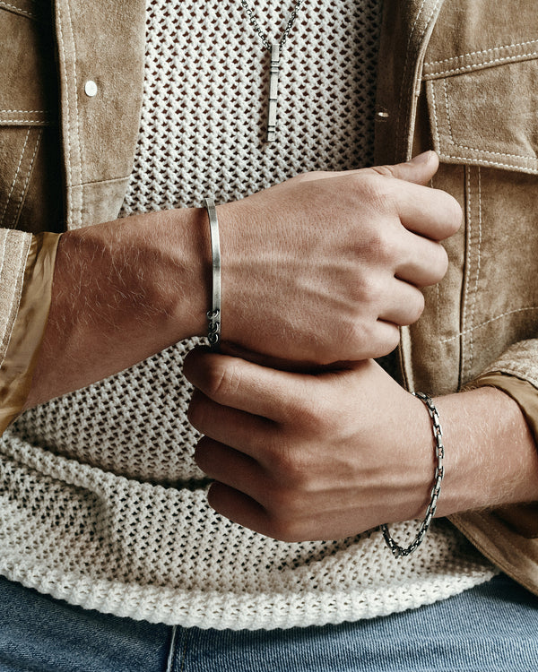 Silver bangle DENKEN