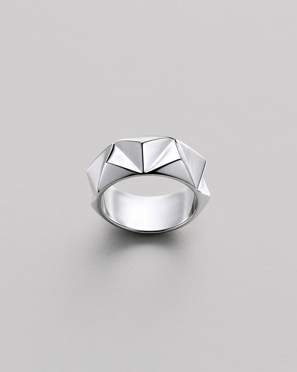 Silver ring PYRAMID