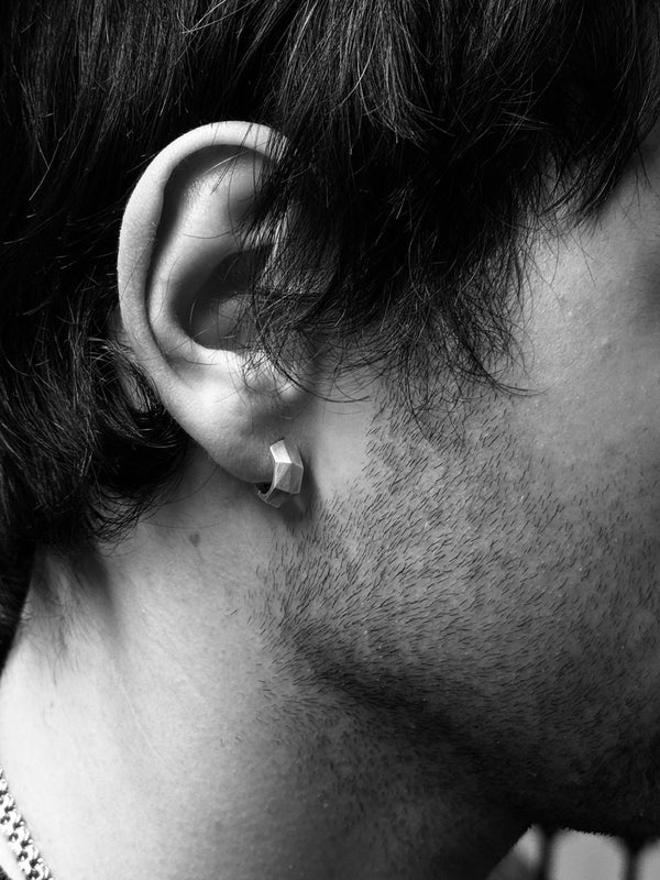 Silver Single Earring FACETS