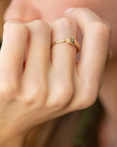 Ring OUROBOROS (14k Gelbgold)
