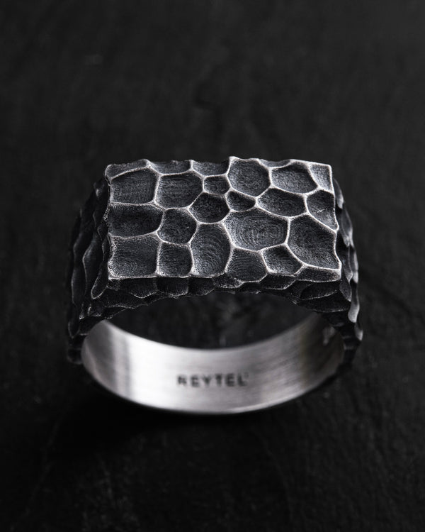 Silver ring KRATER