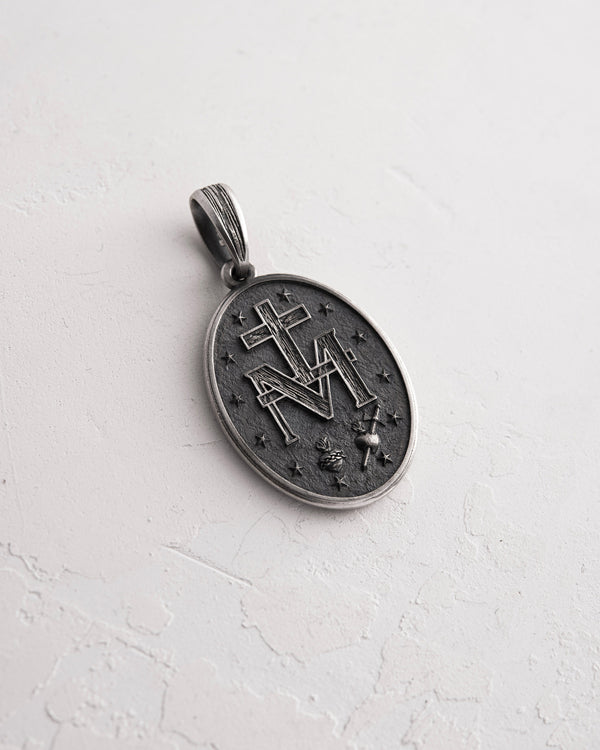 Pendentif VIERGE MARIE en argent