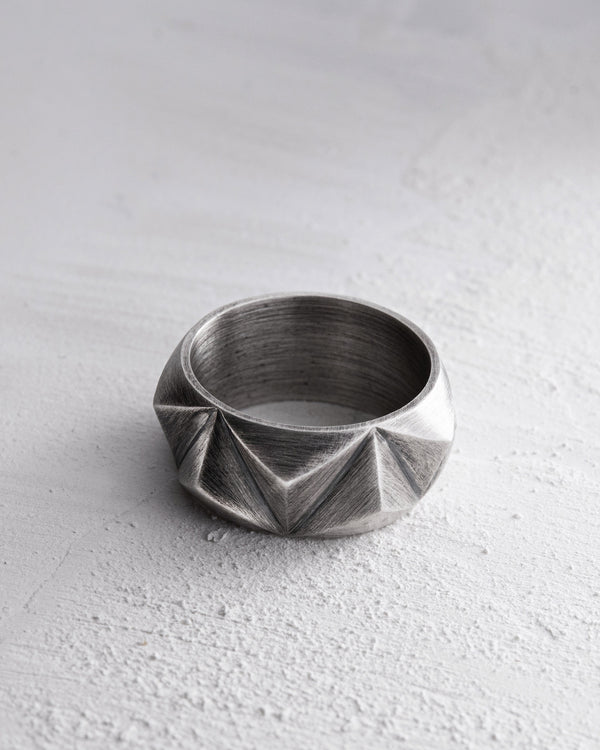 Silberring TRIEDRE