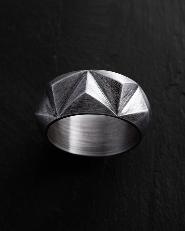 Silberring TRIEDRE