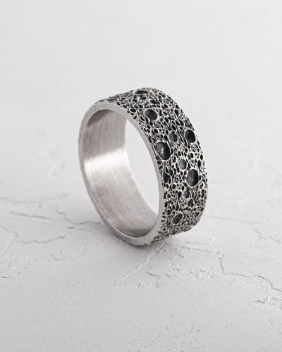 Silberring MONDFLÄCHE