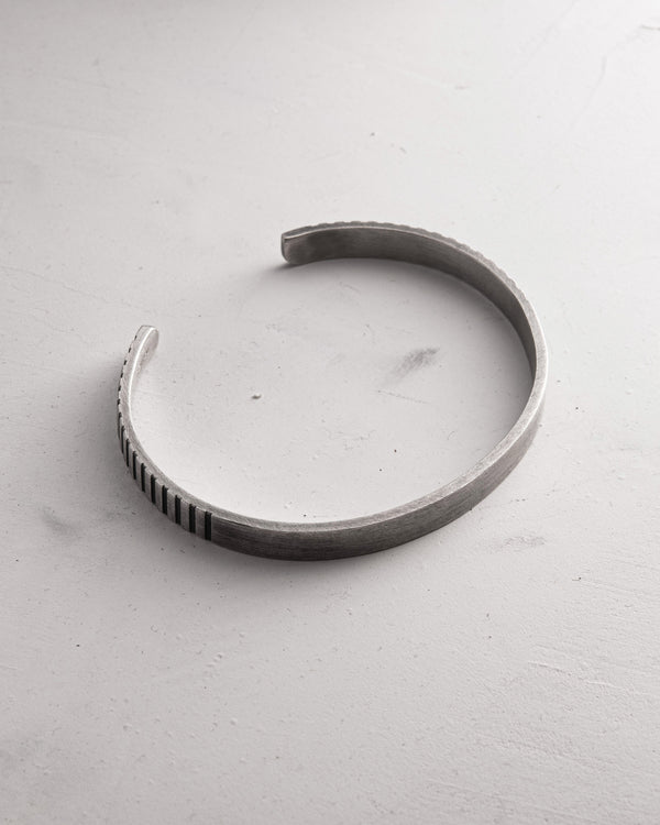 Silver bangle ZYKLUS
