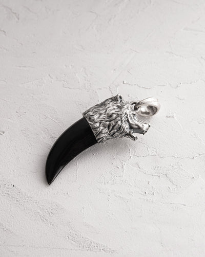 Silver pendant BEAR CLAW