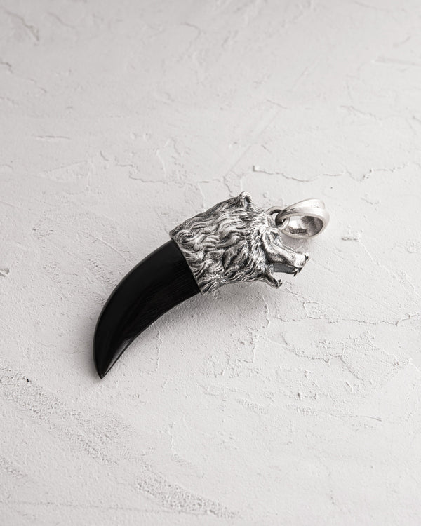 Silver pendant BEAR CLAW