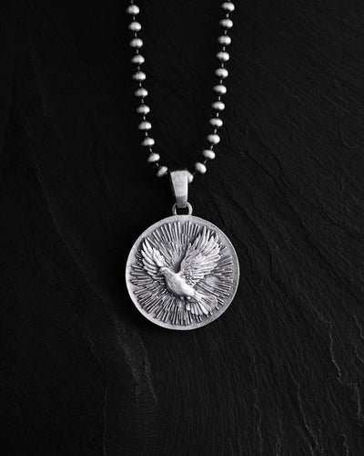 Ciondolo in argento COLOMBA DELLO SPIRITO SANTO