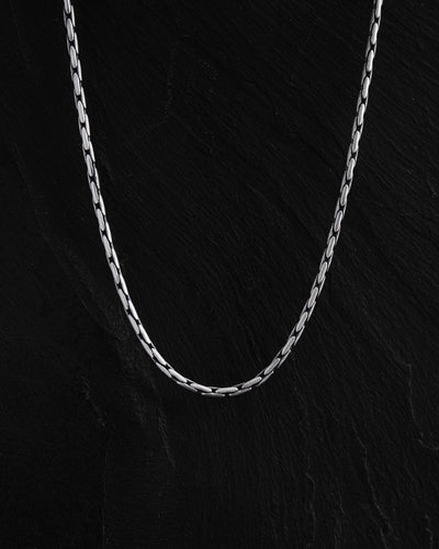 Chaîne en argent - tissage CARDANO mini