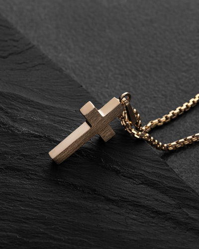 Kříž HELGHET 14k žluté zlato
