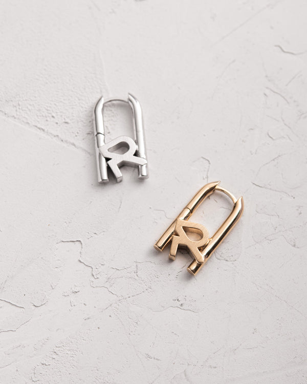 Single earring REYTEL (14k white gold)