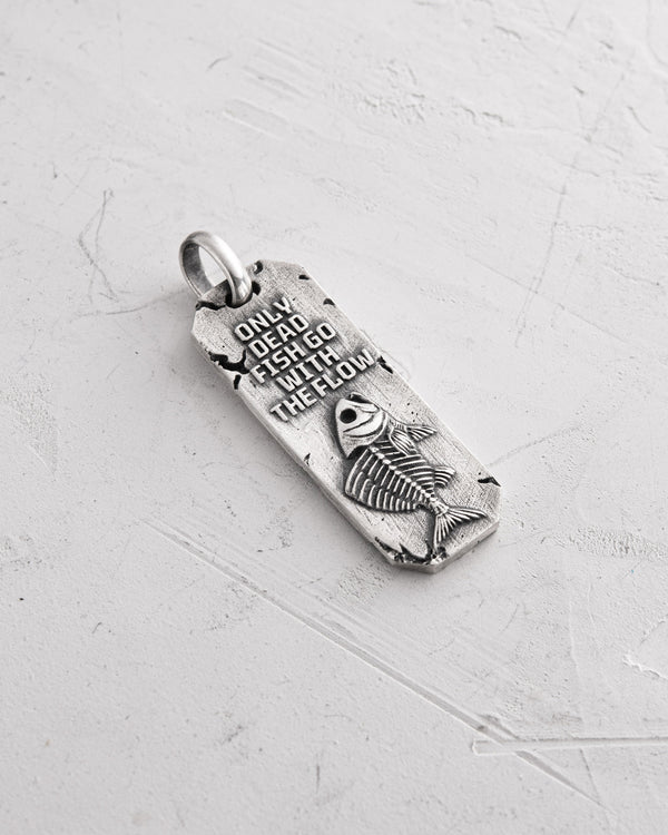 Silver pendant AGAINST THE FLOW