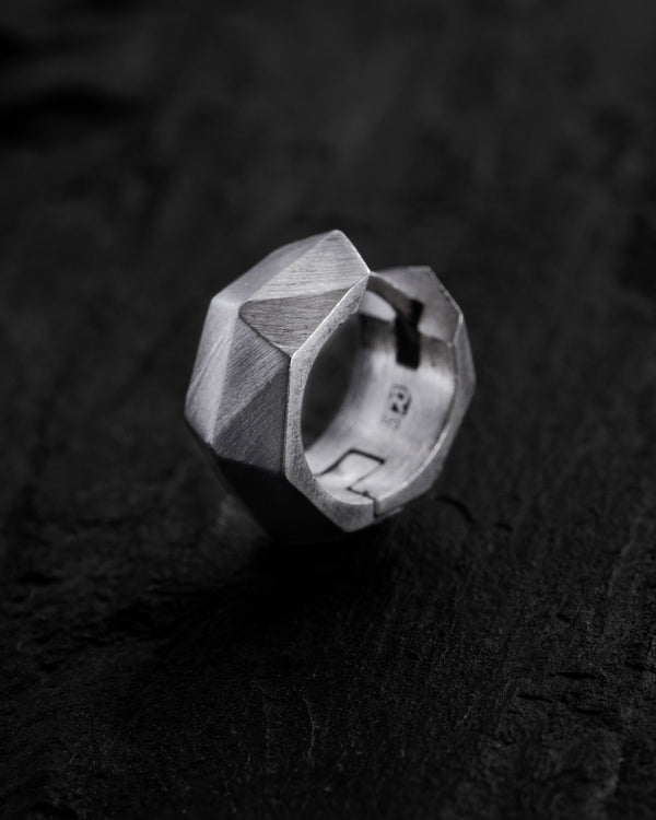 Silver Single Earring FACETS