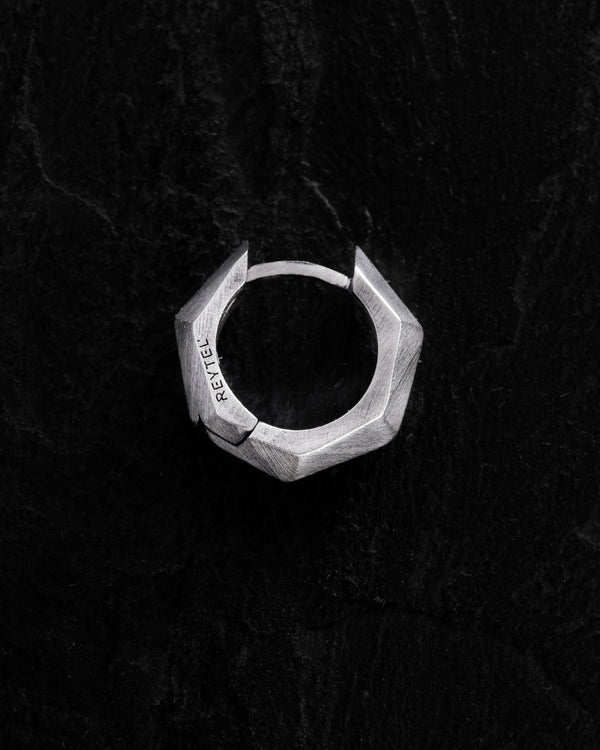 Silver Single Earring FACETS