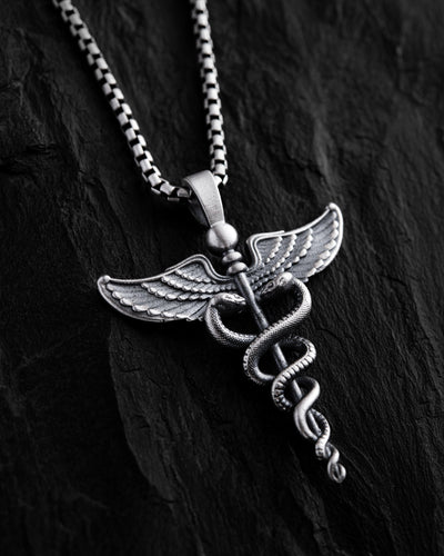 Silberner Anhänger CADUCEUS