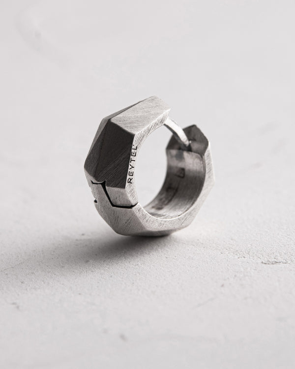 Silver Single Earring FACETS