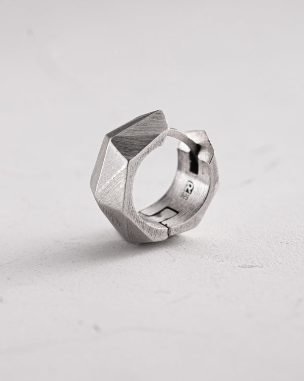 Silver Single Earring FACETS
