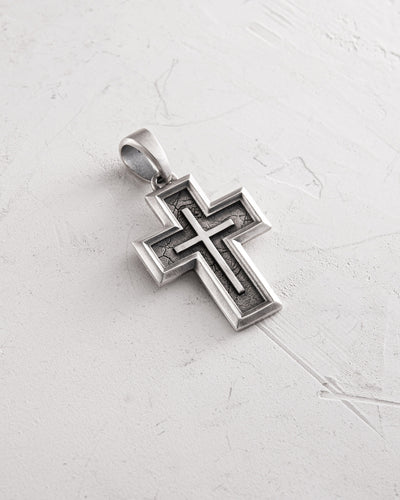 Stříbrný kříž ANCHOR CROSS