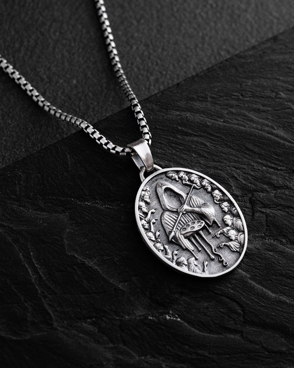 Silver pendant THE PAINTER OF FATE