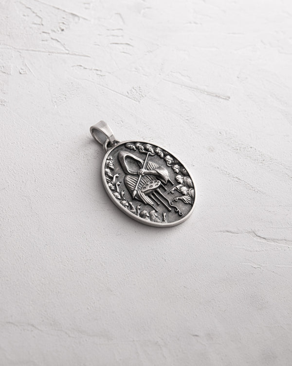 Silver pendant THE PAINTER OF FATE