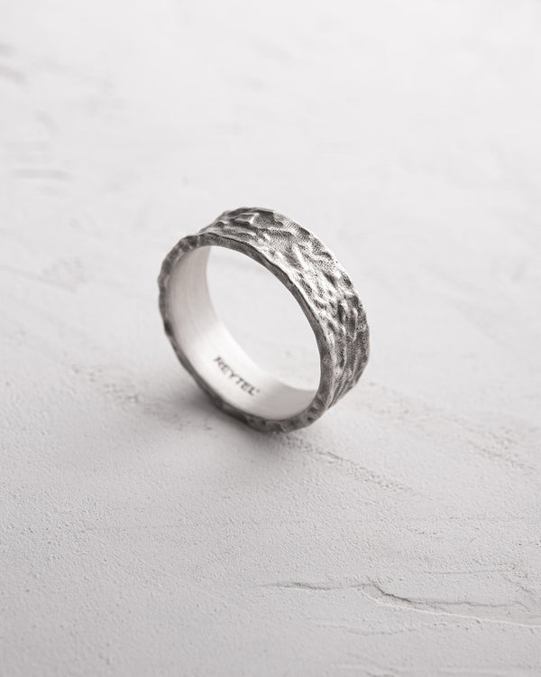 Silver ring RELIEF