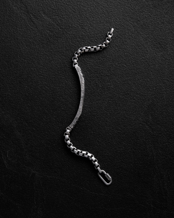 Silver bracelet FORGED