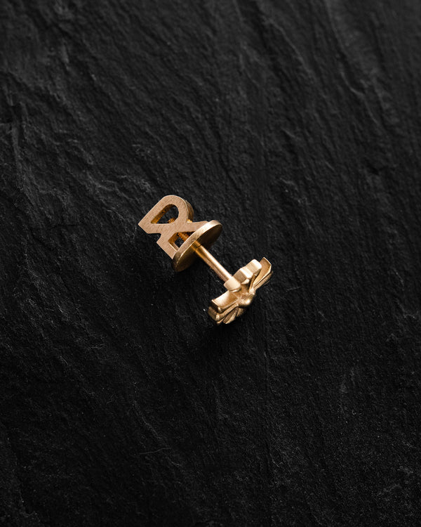 Mono earring CROIX DES TEMPLIERS (14k yellow gold)