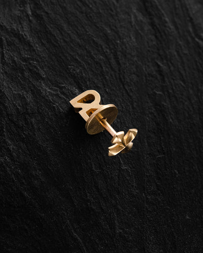 Mono orecchino CROCE PATTÉE (oro giallo 14k)