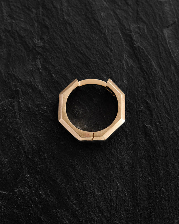 Ohrring - Ring BRUTAL (14k Gelbgold)