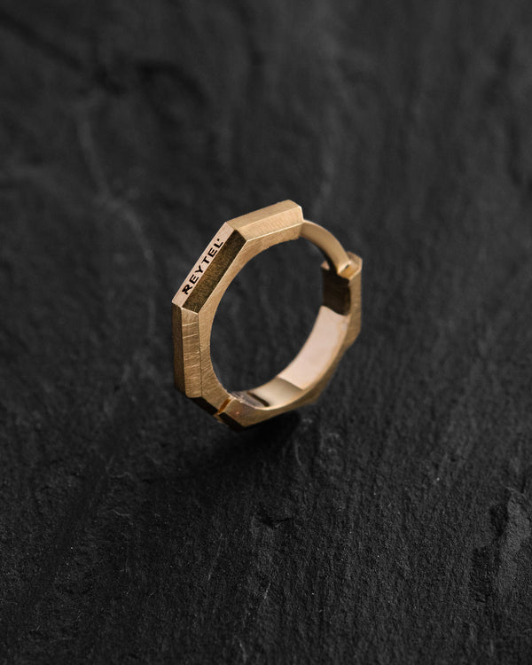 Ohrring - Ring BRUTAL (14k Gelbgold)