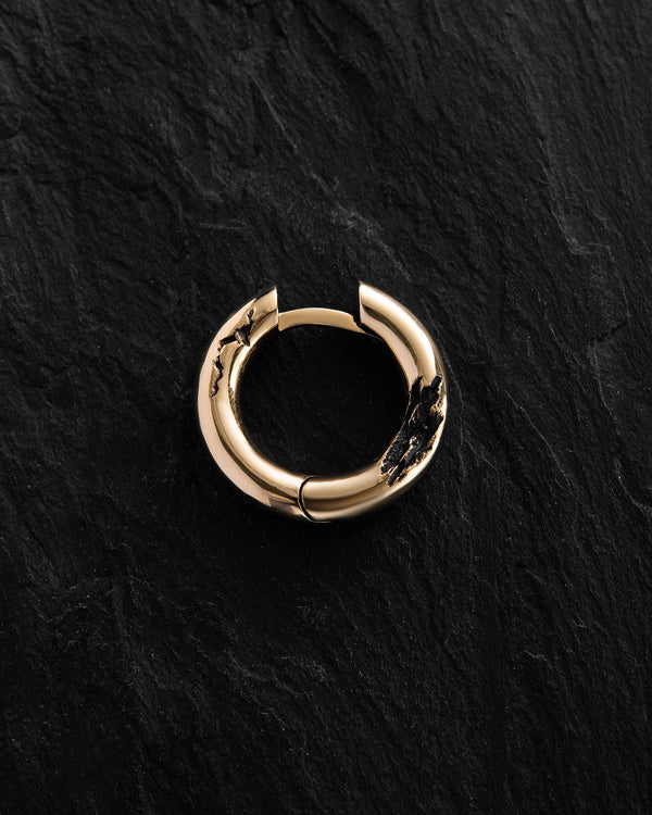 Earring - ring KLETTUR (14k yellow gold)