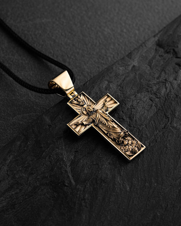 Croix ASCENSION DE JÉSUS-CHRIST (or jaune 14 carats)