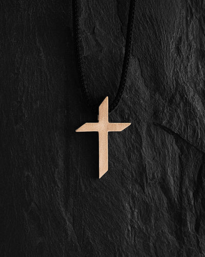 Croce EX FIDEI (oro giallo 14k)