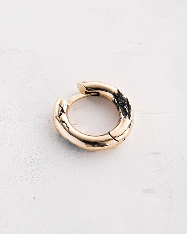 Earring - ring KLETTUR (14k yellow gold)