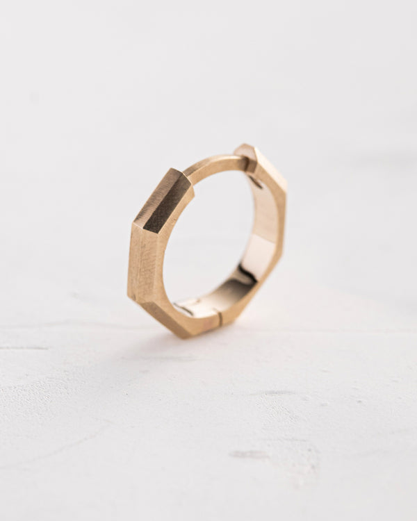 Ohrring - Ring BRUTAL (14k Gelbgold)