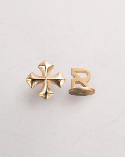 Mono orecchino CROCE PATTÉE (oro giallo 14k)