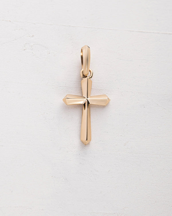 Cross GLAUBE (14k yellow gold)