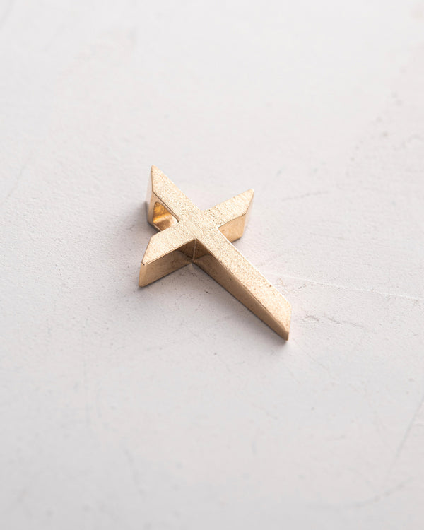 Cross EX FIDEI (14k yellow gold)